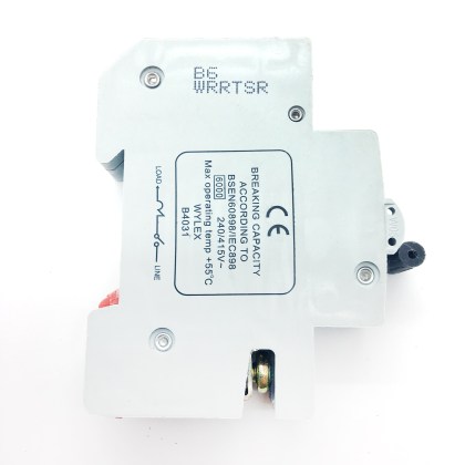 Wylex NSB06 B6 6A 6 Amp Red Clip MCB Circuit Breaker Type B